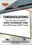 2020 Asuka Topps Finest REFRACTOR AUTO AUTOGRAPH #A-AS Monday Night Raw