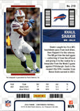 2022 Khalil Shakir Panini Contenders ROOKIE TICKET AUTO AUTOGRAPH #219 Buffalo Bills
