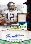 2024 Roger Staubach Leaf In the Game Used RAINBOW FOIL JERSEY AUTO 03/30 AUTOGRAPH RELIC #IGA-RS1 Dallas Cowboys HOF