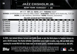 2026 Jazz Chisholm Jr. Topps Chrome Black ROSE GOLD WAVE REFRACTOR 08/10 #39 New York Yankees