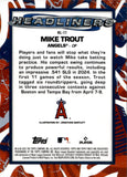 2025 Mike Trout Topps Finest HEADLINERS CASE HIT SP #HL11 Anaheim Angels