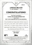 2023 Jordan Walker Topps Museum Collection CANVAS COLLECTION REPRODUCTION #CCR-49 St. Louis Cardinals