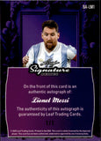 2025 Lionel Messi Leaf Signature Series CRACKED ICE AUTO 1/1 ONE OF ONE AUTOGRAPH #BA-LM1 Argentina