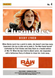 2023 Becky Lynch Panini Chronicles WWE BLUE FOIL 42/99 #4 Monday Night Raw