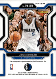 2021-22 Josh Howard Panini Prizm ORANGE ICE PENMANSHIP AUTO AUTOGRAPH #PM-JHW Dallas Mavericks