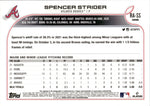 2022 Spencer Strider Topps Chrome ROOKIE AUTO AUTOGRAPH RC #RA-SS Atlanta Braves 1