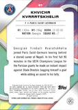2024-25 Khvicha Kvaratskhelia Topps Finest UEFA CHAMPIONS LEAGUE PINK MINI DIAMOND REFRACTOR 45/50 #97 Paris Saint-Germain