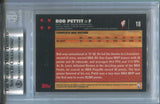 2007-08 Bob Pettit Topps Chrome REFRACTOR 547/999 BGS 8 #18 St. Louis Hawks HOF 4854