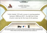 2024 Yadier Molina Topps Triple Threads EMERALD QUAD JERSEY 10/18 RELIC #TTR-YM4 St. Louis Cardinals