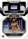 2023 LA Knight Panini Select WWE RED SENSATIONAL SIGNATURES AUTO 56/99 AUTOGRAPH #SN-LAK Friday Night Smackdown