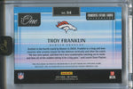 2024 Troy Franklin Panini One ROOKIE FRANCHISE FUTURE FABRICS JUMBO PATCH AUTO 26/49 AUTOGRAPH RELIC RC #84 Denver Broncos