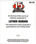 2025 Luther Burden Leaf 15th Anniversary 1948 DESIGN SILVER SHIMMER ROOKIE MINI AUTO 1/1 ONE OF ONE AUTOGRAPH #48A-LB3 Chicago Bears
