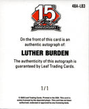 2025 Luther Burden Leaf 15th Anniversary 1948 DESIGN SILVER SHIMMER ROOKIE MINI AUTO 1/1 ONE OF ONE AUTOGRAPH #48A-LB3 Chicago Bears