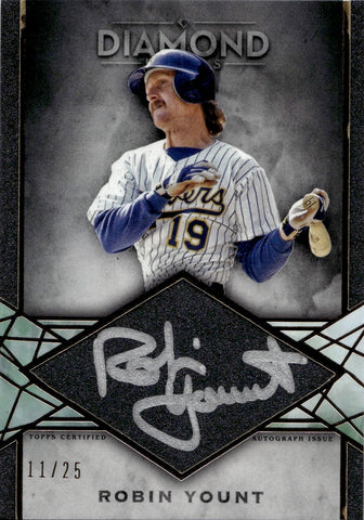 2022 Robin Yount Topps Diamond Icons SILVER INK AUTO 11/25 AUTOGRAPH #SI-RY Milwaukee Brewers