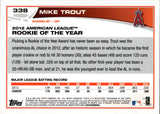 2012 Mike Trout Topps TARGET RED BORDER #338 Anaheim Angels