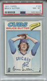 1977 Bruce Sutter Topps ROOKIE RC PSA 8 #144 Chicago Cubs HOF 8249