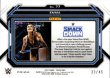 2023 Emma Panini Prizm WWE TEAL 33/49 #77 Friday Night Smackdown