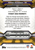 2013 Adrian Peterson Topps Finest BLUE REFRACTOR 66/99 #50 Minnesota Vikings