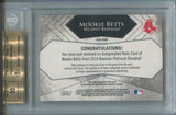 2014 Mookie Betts Bowman Platinum ROOKIE JERSEY AUTO AUTOGRAPH RELIC BGS 9.5/10 #AR-MB Boston Red Sox 0766