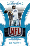 2025 Dak Prescott Panini Flawless PLATINUM BLUE NFL SHIELD 1/1 ONE OF ONE RELIC #PAT-DPT Dallas Cowboys