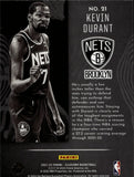 2021-22 Kevin Durant Panini Illusions TOUGH CRACKED ICE #21 Brooklyn Nets