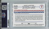 2024 Wyatt Langford Topps Chrome Sapphire ROOKIE AUTO 144/199 AUTOGRAPH RC PSA 10 #CSAWL Texas Rangers 8255