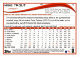 2014 Mike Trout Topps RED FOIL #1 Anaheim Angels 2