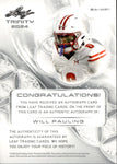 2024 Will Pauling Leaf Trinity GREEN ROOKIE AUTO 21/25 AUTOGRAPH #BA-WP1 Notre Dame Fighting Irish