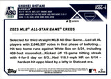 2023 Shohei Ohtani Topps Chrome Update Series 2023 ALL-STAR GAME #ASGC-6 Anaheim Angels