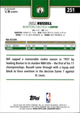 2025-26 Bill Russell Topps BLACK HOLO FOIL SP03/10 #265 Boston Celtics HOF