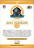 2013 Dave Robinson Panini Spectra 50TH ANNIVERSARY PRO FOOTBALL HOF AUTO AUTOGRAPH #DR Green Bay Packers HOF