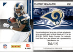 2010 Mardy Gilyard Panini Absolute ROOKIE WAR ROOM SPECTRUM JUMBO PATCH 04/15 RELIC RC #22 St. Louis Rams