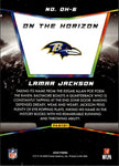 2020 Lamar Jackson Panini SP ON THE HORIZON #OH-6 Baltimore Ravens