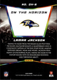 2020 Lamar Jackson Panini SP ON THE HORIZON #OH-6 Baltimore Ravens