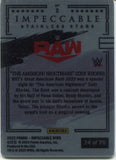 2023 "The American Nightmare" Cody Rhodes Panini Impeccable STAINLESS STARS 74/75 #2 Monday Night Raw