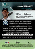 2022 Julio Rodriguez Topps Stadium Club ROOKIE RC #148 Seattle Mariners 8