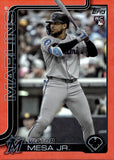 2025 Victor Mesa Jr. Topps Update Series RED FOIL ROOKIE 3/5 RC #US220 Miami Marlins