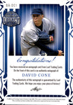 2023 David Cone Leaf A Bronx Legacy PURPLE AUTO 03/25 AUTOGRAPH #BA-DC1 New York Yankees