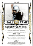 2021 Ray Guy Leaf HALL OF FAME SIGNATURES AUTO AUTOGRAPH #HOF-RG1 Los Angeles Raiders HOF