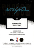 2025-26 Kon Knueppel Topps Signature Class ROOKIE SCRIPTS AUTO AUTOGRAPH RC #SS-KK Charlotte Hornets
