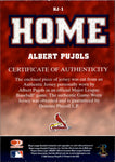 2005 Albert Pujols Leaf HOME JERSEY RELIC #HJ-1 St. Louis Cardinals