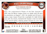 2011 Paul Goldschmidt Topps Update GOLD BORDER ROOKIE 1005/2011 RC #US47 Arizona Diamondbacks