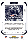 2025 TreVeyon Henderson Panini Phoenix CONTOURS ROOKIE RC #22 New England Patriots