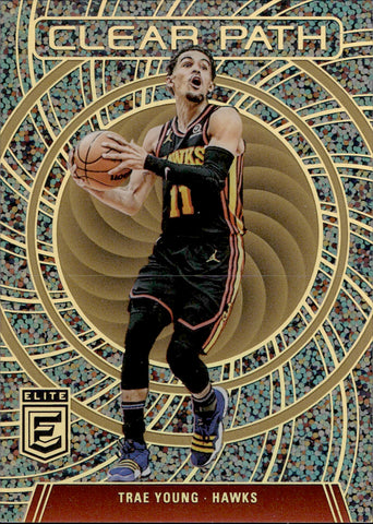 2023-24 Trae Young Donruss Elite CLEAR PATCH GOLD 06/10 #20 Atlanta Hawks