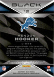 2023 Hendon Hooker Panini Black ROOKIE PURPLE JUMBO PATCH AUTO 16/99 AUTOGRAPH RELIC RC #217 Detroit Lions