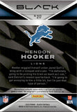 2023 Hendon Hooker Panini Black ROOKIE PURPLE JUMBO PATCH AUTO 16/99 AUTOGRAPH RELIC RC #217 Detroit Lions