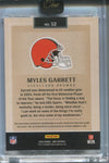 2024 Myles Garrett Panini One QUAD PATCH AUTO 70/99 AUTOGRAPH RELIC #52 Cleveland Browns