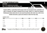 2023-24 Victor Wembanyama Topps Chrome ROOKIE RC #1 San Antonio Spurs