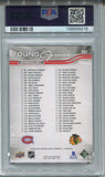 2025-26 Ivan Demidov Artyom Levshunov Upper Deck Series 1 YOUNG GUNS CHECKLIST ROOKIE RC PSA 9 #250 Canadians Blackhawks 8216