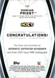 2020 Damian Priest Topps WWE Undisputed SUPERSTAR AUTO 005/199 AUTOGRAPH #A-DP NXT